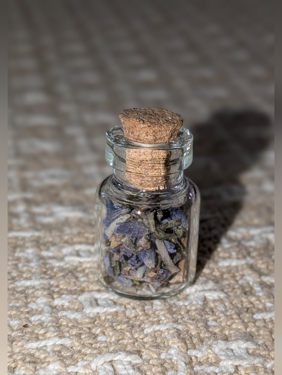 Handmade Other - 🌿 Little Glass Vial Filled with Dried Lavender